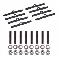 Valve Cover Studs, Washer, Locknuts and Hold Down Clamps, Black