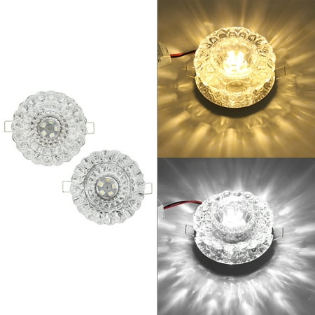 Led Pendant Lamps 5W AC85-265V 5730SMD Crystal 5 LED Ceiling Light Fixture Pendant Lamp Chandelier Romantic Crystal Lighting US ()