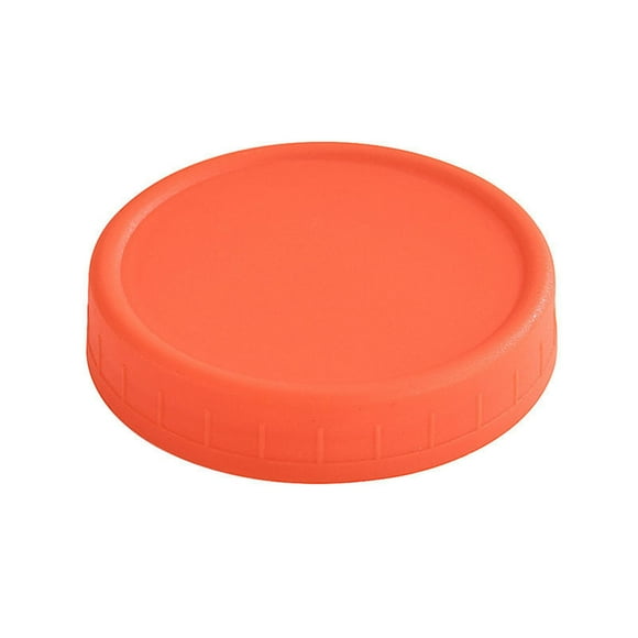 1PC Wide Mouth Plastic Mason Jar Lids Unlined White Ribbed Lids 86mm
