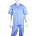 thumbnail image 2 of Adam Baker Rizzo Men's 2-Piece Linen-Cotton Blend Walking Suit - Light Blue - 4XL - 48Wx34L, 2 of 2