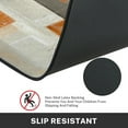 thumbnail image 4 of Orange Abstract Kitchen Rugs - Beige Contemporary Painting Art Mats, Non-Skid Washable Modern Runner Rug Brown Grey Kitchen Decor, Set of 2, Adds a Unique and Stylish Touch, 4 of 6
