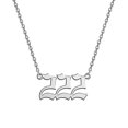 thumbnail image 1 of Numéro d'Ange Collier Argent/or Numérologie en Acier Inoxydable Bijoux, 1 of 1