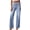 Beau Blue, variant on PRETTYGARDEN High Waisted Wide Leg Jeans for Women Trendy Baggy Straight Leg Stretchy Summer Denim Pants with Pockets