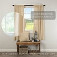 thumbnail image 4 of VHC Brands Burlap Vintage 4 PC Tan Curtain Set (2 Prairie Swag 36x18 and 2 Tier 24x36), 4 of 4