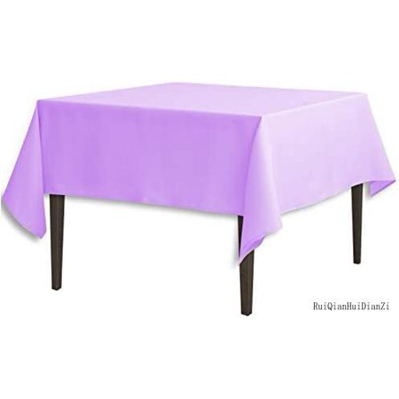 

Linentablecloth 85-Inch Square Polyester Tablecloth Lavender