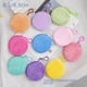 thumbnail image 2 of Monedero redondo de peluche de color caramelo, llavero, billetera bonita, tarjetero para mujer, monedero sencillo, 2 of 6