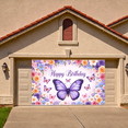 thumbnail image 3 of Butterfly Birthday Banner Flower Pattern Background for Birthday Celebration Kids Party Decoration, 3 of 9