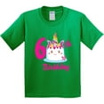 thumbnail image 3 of Inktastic 6th Birthday with Unicorn Cake Youth T-Shirt, 3 of 5