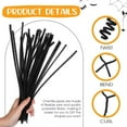 thumbnail image 3 of 200 Pcs Pipe Cleaners Craft Thick Chenille Stems Fuzzy Wire Sticks Pipe Cleaner Bulk for Holiday Decorations DIY Arts Crafts,0.3''*12'' Black,Topboutique, 3 of 7