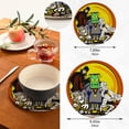 thumbnail image 3 of SKYSONIC Monster Halloween Holiday Pot Holders Trivets, 2 Pcs Heat Resistant Trivets,Colorful Cotton Thread Weave Mats for Hot Pads Pans Pot Bowl Teapot for Kitchen Decor, 3 of 7