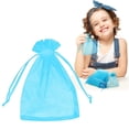 thumbnail image 2 of XIPYYKM 6Pcs Sky Blue Organza Bags 2.8 x 3.6 Inch, Small Mesh Gift Bags Drawstring for Wedding Favors, Gift Bag Bulk for Candy, Jewelry, Soap, Cute Goodie Bag Sachet for Party Favor & Valentine Gifts, 2 of 9