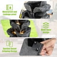 thumbnail image 6 of Tereitr Cascading Rock Water Fountain, with LED Light, Garden Waterfall Decor for Patio, Backyard, Porch and Home Art Decor, 6 of 7
