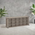 thumbnail image 7 of Shoe Bench, Shoe Storage Bench with 15 Compartments, Adjustable Shelves, Bench, Heather Greige, 7 of 7