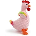 thumbnail image 1 of Tri Color Rooster Squeaky Chew Toy, Knotted Rope for Interactive Play, Pet Engagement Accessory, 1 of 6