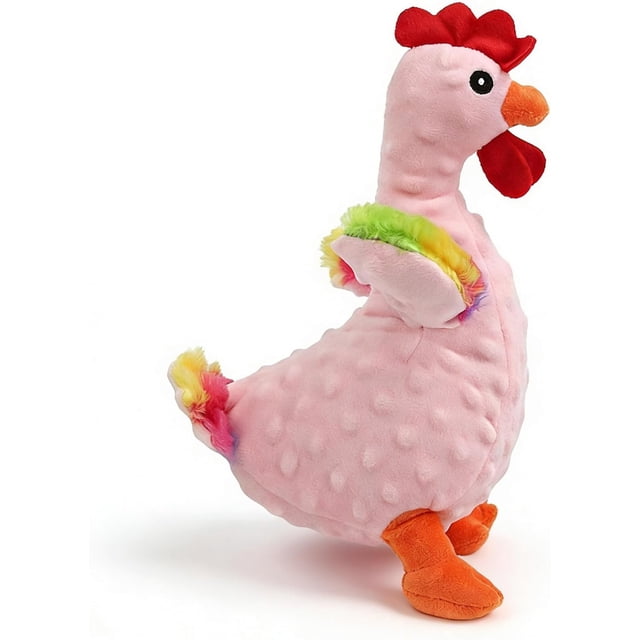 Tri Color Rooster Squeaky Chew Toy, Knotted Rope for Interactive Play, Pet Engagement Accessory