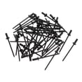 thumbnail image 1 of 50 Pcs Remaches de sellado cerrado con cabeza de cúpula Diámetro de agarre de 3mm Longitud de agarre de 8mm Diámetro de brida de 6mm Kit de herramientas de reparación Aleación de aluminio Hierro Negro, 1 of 1