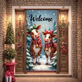 thumbnail image 2 of Polyester Material Merry Christmas Banner Festive Design Holiday Decor for Indoor Celebration Winter Party Seasonal Decoration, 2 of 9