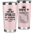 thumbnail image 1 of Vaso aislante de acero inoxidable rosa KatandNat de 20 oz, 1 of 8