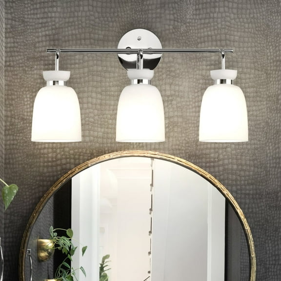 Luxury Minimalist Bath Light, Small Size: 11''H x 6.625''W, with Transitional Style Elements, Polished Chrome Finish, UHP5006 from the Underwood Collection by Urban Ambiance