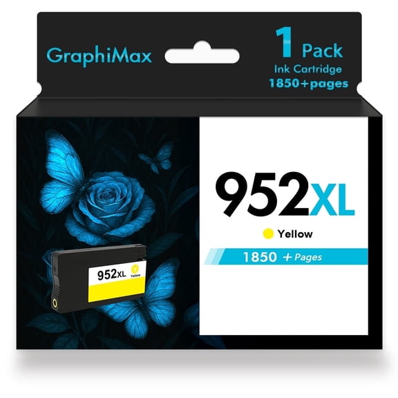 952XL Ink Cartridges Compatible for 952 952XL 1 Pack Color Ink for OfficeJet Pro 8710 7740 8720 8210 8715 8702 7720 8730 8740 8216 8725 8700(1 Yellow)
