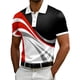 thumbnail image 2 of Ceisia Men's Slim Fit Short Sleeve Dynamic Wave & Polka Dot Print Turndown Collar Shirt with Contrast Trim Black XXXXXL Gifts, 2 of 5