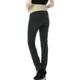 thumbnail image 4 of Maternity Women's Straight Leg Denim Jeans - Gray 25, 4 of 4
