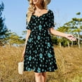 thumbnail image 3 of Falling Teal Sakura Petals pack ver 2 Sleeveless Dress luxury dresses elegant and pretty women's dresses long dresses for women, 3 of 6