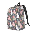 thumbnail image 1 of Disketp Llamas Mochila de Lona Estampada, Mochila Escolar de Viaje Ligera para Estudiantes y Portátil-Small, 1 of 5