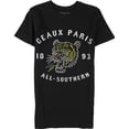 thumbnail image 1 of Elevenparis Mujer Geaux Paris 1893 Camiseta gráfica negra XS, 1 of 2