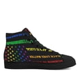 thumbnail image 2 of Black Lives Matter Love Is Love w High Top Canvas Shoes Sneakers Black Size 13, 2 of 7