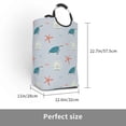 thumbnail image 3 of KLL Turtles And Shells Laundry Hamper,Large Canvas Fabric Lightweight Storage Basket Toy Organizer Dirty Clothes Collapsible Waterproof, 3 of 6