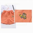 thumbnail image 4 of KPOPLK Toddler Baby Boy Cotton Shorts Kids Casual Shorts Pull-on Shorts Soft Baby Boy Elastic Waist Shorts for Summer 6 9 12 18 Months 2T 3T 4T 5T Size 6-12 Months,Orange, 4 of 7