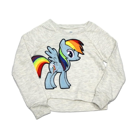 My Little Pony Grey Heather Girls Pullover Sweater - size XS (4/5)