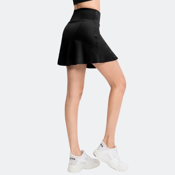 Falda deportiva para mujer, suelta, falsa, de dos piezas, de secado rápido, para correr, fitness, falda de tenis