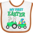 thumbnail image 3 of Inktastic My First Easter Bunny and Tractor Boys or Girls Baby Bib, 3 of 4