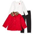 thumbnail image 1 of Little Me Girls Toddler Jacket Set, Red, 3T, 1 of 2