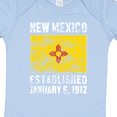thumbnail image 4 of Inktastic Established January 6, 1912 New Mexico Flag Boys or Girls Baby Bodysuit, 4 of 5