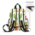 thumbnail image 5 of FORMRS School Backpack with Front Zippered Pocket 12" Student Travel Daypack, White Vegetables Pattern, 5 of 6