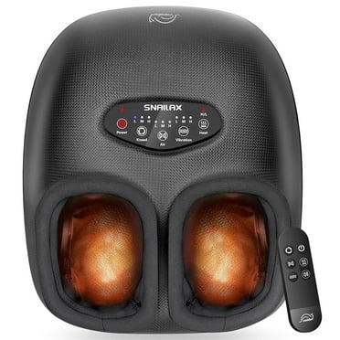 Shiatsu Foot Massager with Soothing Heat, Snailax Kneading Foot Massager Machine Improve Foot Wellness Up to size 13 App control, Gifts