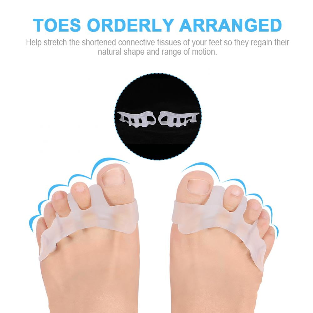 VGEBY 1 Pair Toe Separator Bunion Toe Straightener Hammer Toe Stretcher Gel Helps Pain Relief Toes Cramp Corrector for Men & Women.Soft and Perfect for Yoga