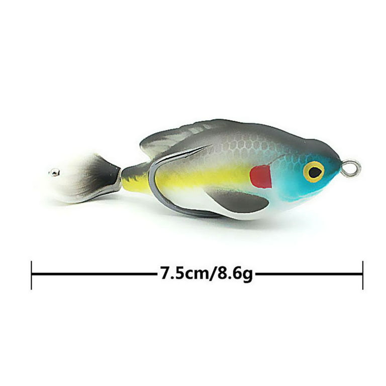 Universal Tail Wobbler Rotatable Lifelike Fishing Lure Fish Baits 7.5cm  8.6g Artificial 6# 