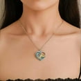 thumbnail image 6 of K-KED Blue Cystal Dolphin Pendant Necklace Love Heart Delicate Jewelry Sweater Chain Women Gift, 6 of 6