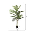 thumbnail image 4 of 6FT Golden Cane Artificial Palm Tree with Black Plastic Pot, Tropical Fake Plant for Indoor Outdoor Decoration, Faux Palm, 1pc/set, 4 of 4