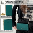 thumbnail image 6 of Allytechgroup Wallet Phone Case for Google Pixel 6 Pro, PU Leather Cards Slots RFID Blocking Flip Cover Metal Strap Hand Wrist Shockproof Stylish Case for Women Girls, Green, 6 of 8