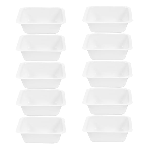 Tineasur 10pcs Disposable Tray Weighing Dishes White Plastic for Precision Weighing