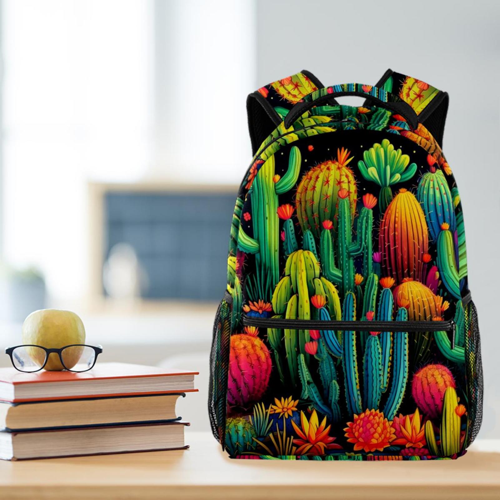 Cactus Backpack Rucksack Casual Daypack for Boys Girls Students Travel School