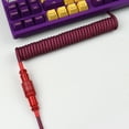 thumbnail image 4 of Braid Shielded USB to Typc C Coiled Keyboard Cable for Mechanical Keyboard Data Charging Extension, 4 of 5