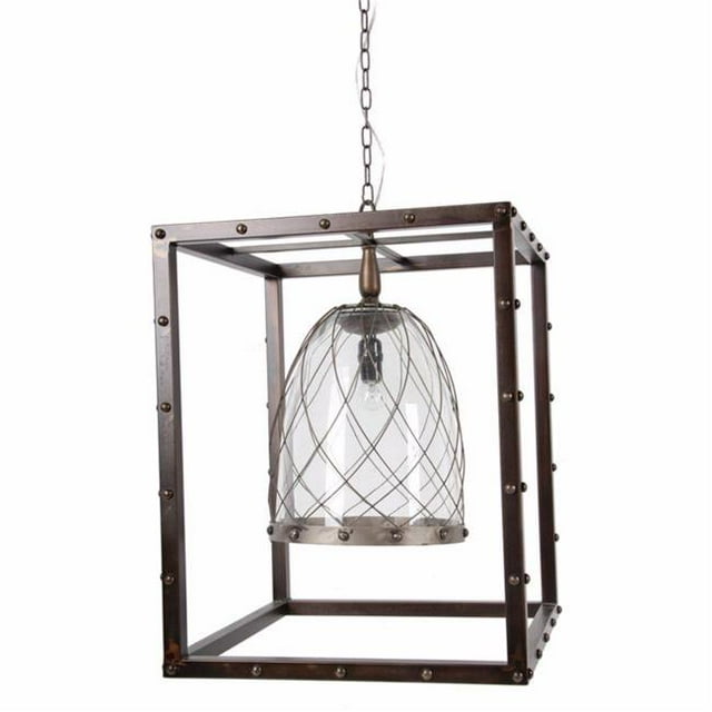 Benzara BM149463 Lustre Karlin Élégamment Intrigant&44; Gris - Grand