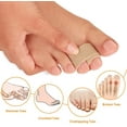 thumbnail image 2 of Toe Straightener Toes Broken Toe Wraps Cushioned Bandages Hammer Splint Brace 5 Pieces, 2 of 4