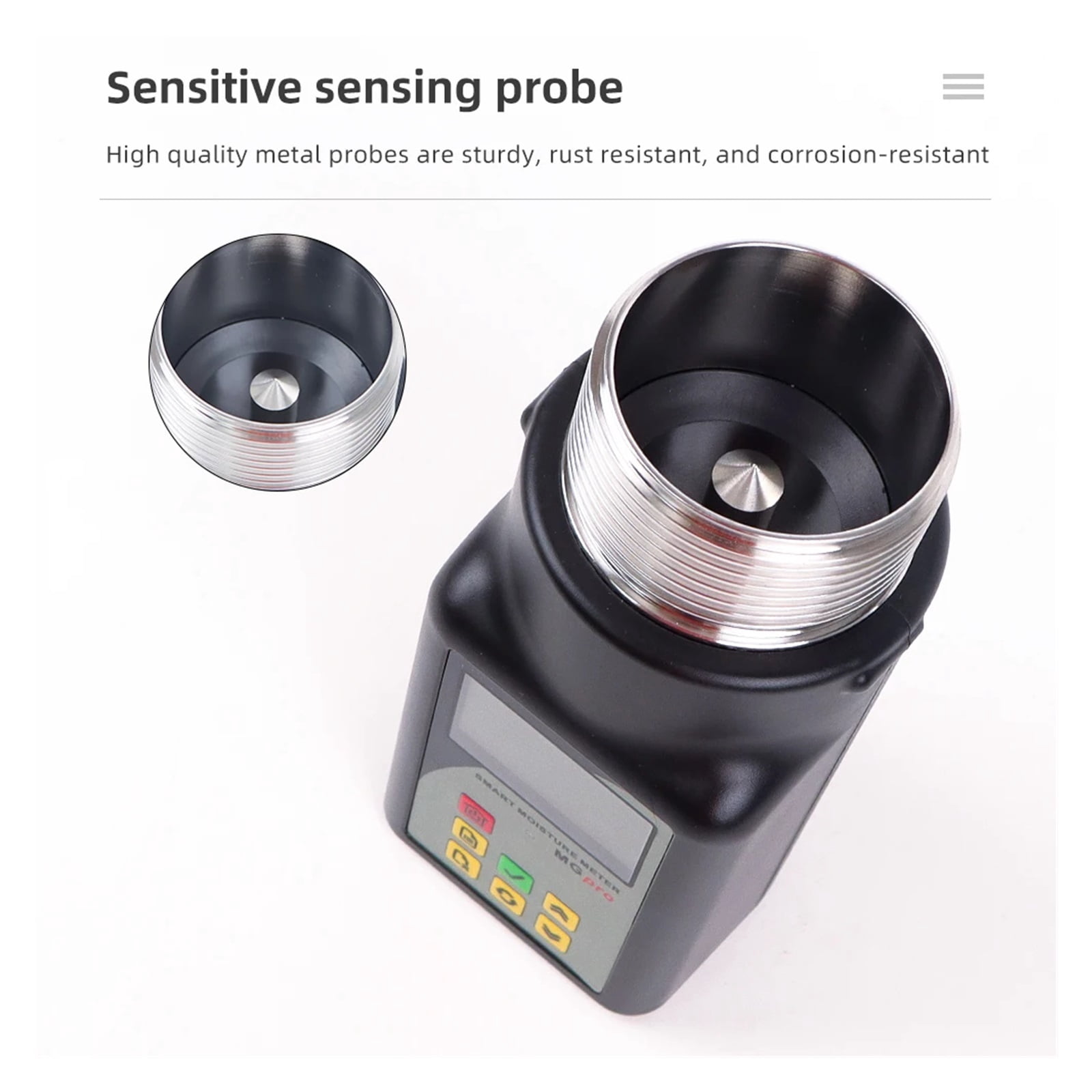 PRO Cup Type Grain Moisture Meter For 25 Kinds Grains Humidity Tester Corn Wheat Rice Coffee Bean Peanut Seed Hygrometer